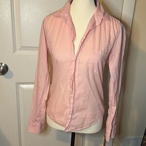 Frank and Eileen womens Barry Sm Light pink , relaxed button up  Long Sleeve